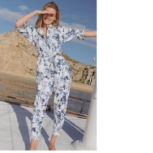 Anthropologie Lucienne Belted Jumpsuit